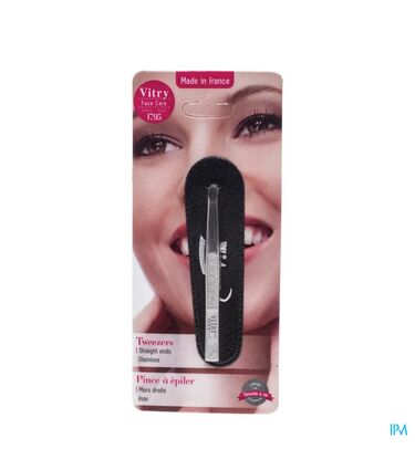 Vitry Classic Pince Epiler Droit Inox 1012