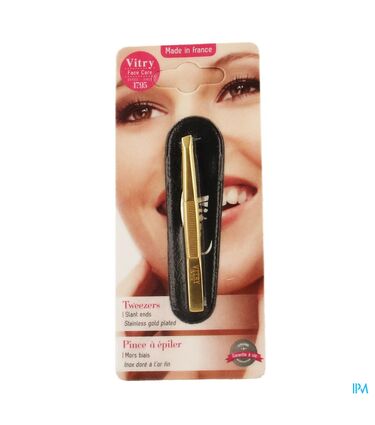 Vitry Prestige Pince Epiler Oblique Inox 4016