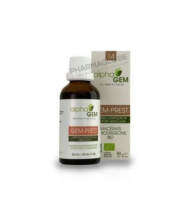 Alphagem-gem-prest-14-gemmotherapie-bio-50ml-confort-masculin-gemmo-complexe-14-flacon-pharmaglobe