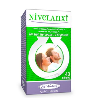API-NATURE-NIVELANXI-40GEL-complement-alimentaire-relaxation-tension-nerveuse-angoisse-bien-etre-acides-amines-vit-b6-htp-rhodiola-melisse-ashwagandha-safran-probiotiques-40-gelules-pharmaglobe