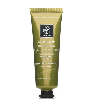APIVITA-MASQUE-SCRUB-OLIVE-50ML-gommage-visage-exfoliant-olive-pharmaglobe