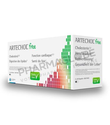 Artechol-free-180-gelules-cholesterol-sante-foie-pharmaglobe