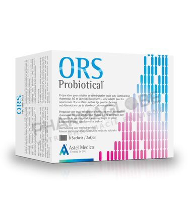 Astel-medica-probiotical-ORS-8-sachets-solution-rehydratation-pharmaglobe