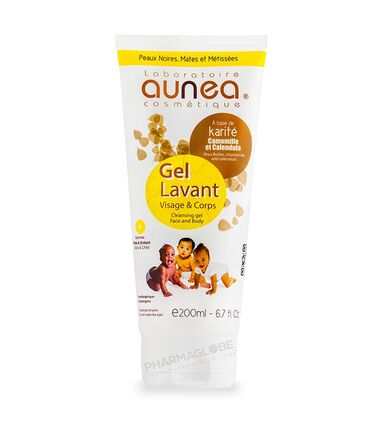 AUNEA-GEL-LAVANT-VISAGE-CORPS-200-ML-bebe-enfants-pharmaglobe