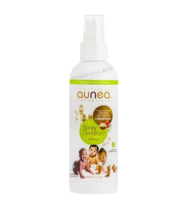 AUNEA-SPRAY-DEMELANT-200-ML-cheveux-bebes-enfants-pharmaglobe