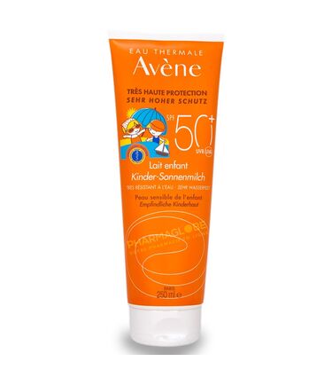 Avene-solaire-lait-enfant-tres-haute-protection-SPF50-tres-resistant-a-eau-peau-sensible-enfant-250ml-pharmaglobe