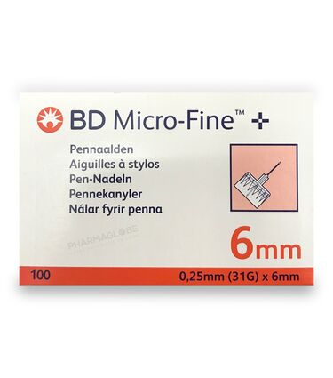 BD-PEN-AIG-MF-plus-THIN-31G-0,25-par-6MM-A-100-aiguilles-a-stylos-micro-fine-pharmaglobe.
