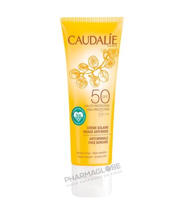 CAUDALIE-CReme-SOLaire-VISAGE-ANTIRIDE-F50-50ML-pharmaglobe