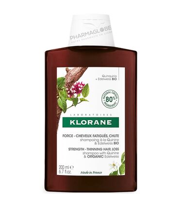 KLORANE-SHAMPOING-QUININE-et-EDELWEISS-BIO-200-ML-cheveux-fatigues-chute-pharmaglobe