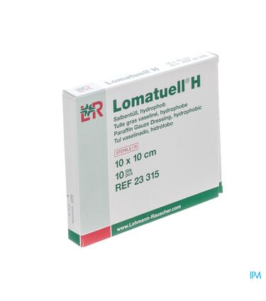 Lomatuell H Compresse Ster 10x10cm 10 23315