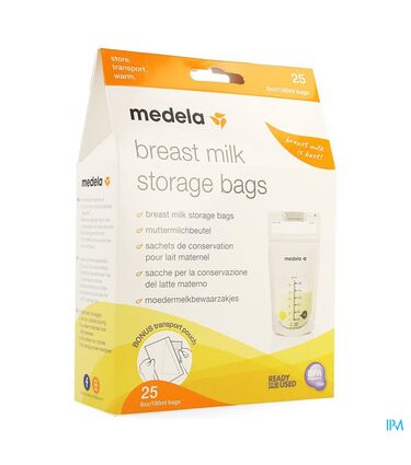 Medela Sacs Recueil Lait Maternel 180ml 25