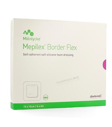 MEPILEX-BORDER-FLEX-15-par-15-CM-A-5-pansement-silicone-pharmaglobe