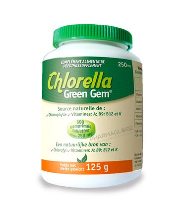 NUTRIPHYS-CHLORELLA-GREEN-500-Comprimés-pharmaglobe