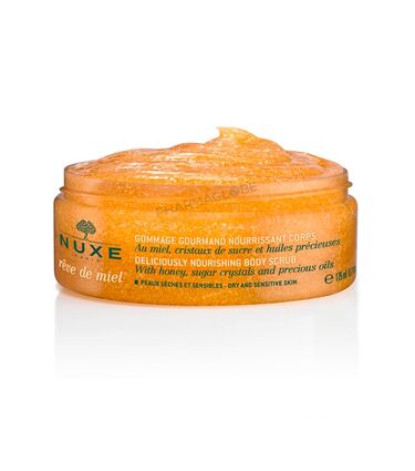 NUXE-REVE-MIEL-GOMMAGE-CORPS-GOURM-175ML-au-miel-sucre-et-huiles-po-ouvert-pharmaglobe