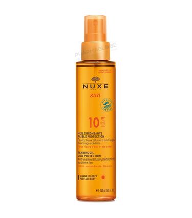 NUXE-SUN-HUILE-BRONZANTE-F10-150-ML-faible-protection-solaire-SPF10-visage-corps-pharmaglobe