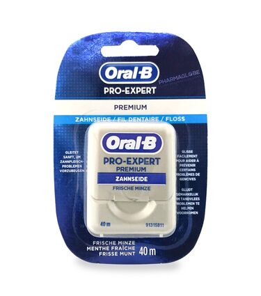 ORAL-B-INTERDENTAIRE-PROEXPERT-PREMIUM-FLOSS-FIL-DENTAIRE-MENTHE-FRAICHE-40-METRE-recto-pharmaglobe