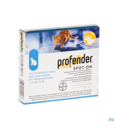 profender chat spot on vermifuge 2 pipettes