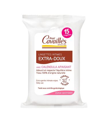 RC-LINGETTES-INTIMES-EXTRA-DOUCE- A-15-Roge-Cavailles-lingettes-intimes-extra-doux-au-calendula-apaisant-usage-quotidien-15-lingettes-pharmaglobe