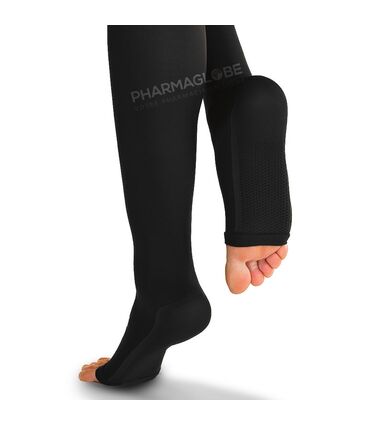 SOLIDEA -WONDER-MODEL-CCL2-NOIR-Pieds-Ouverts-TAILLE-S-PLUS-LINE-pharmaglobe