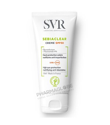 SVR-SEBIACLEAR-F50-50-ML-protection-solaire-matifiante-anti-imperfections-pharmaglobe