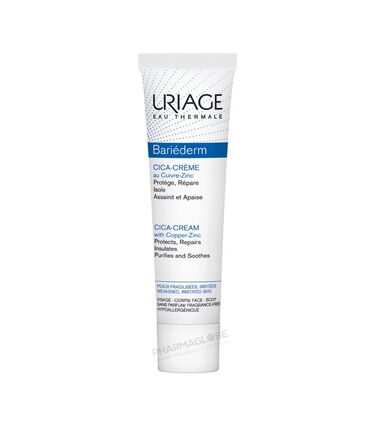 URIAGE-BARIEDERM-CICA-CREME-40-ML-cuivre-zinc-protege-repare-isole-assainit-apaise-peaux-fragilisees-irritees-visage-corps-pharmaglobe