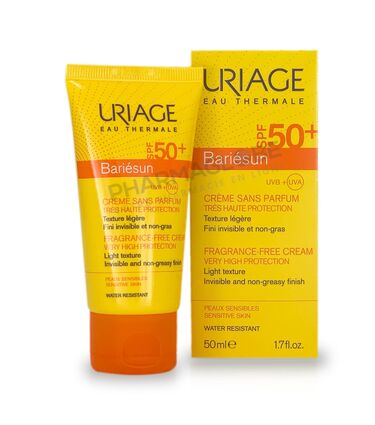 Uriage-bariesun-creme-solaire-SPF50-plus-sans-parfum-tres-haute-protection-legere-invisible-non-gras-resiste-eau-50ml-tube-pharmaglobe