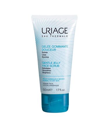 URIAGE-GELEE-GOMMANTE-DOUCEUR-T-50-ML-NF-exfolie-lisse-illumine-visage-peaux-normales-a-seches-pharmaglobe