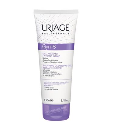 URIAGE-GYN-8-GEL-APAISANT-100-ML-hygiene-intime-nettoie-apaise-irritations-preserve-equilibre-intime-muqueuses-irritees-fragilisees-corps-pharmaglobe