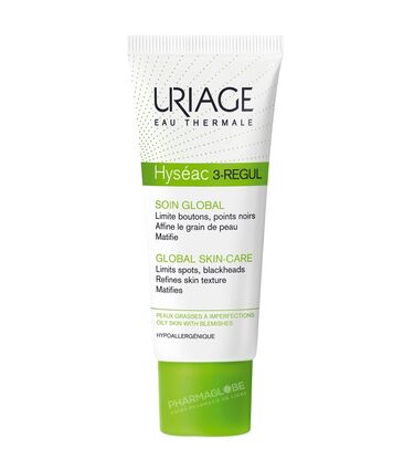 URIAGE-HYSEAC-3-REGUL-SOIN-GLOBAL-40-ML-limite-boutons-points-noirs-affine-grain-peau-matifie-peaux-grasses-imperfections-v-pharmaglobe