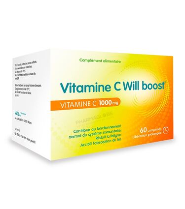 VITAMINE-C-WILL-BOOST-60-CAPSULES-WILLPHARMA-systeme-immunitaire-fatigue-pharmaglobe