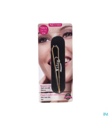 Vitry Prestige Pince Epiler "crabe" Dore 4021