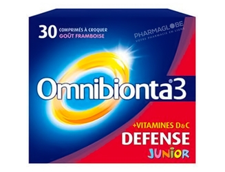 OMNIBIONTA-3-JUNIOR-30-COMPRIMES-A-CROQUER-vitamines-pour-enfants-pharmaglobe.lu
