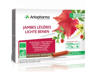 ARKOFLUIDE-JAMBES-LEGERES-BIO-20-AMPOULES-Arkopharma-circulation-pharmaglobe.lu