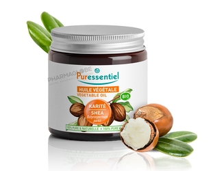 PURESSENTIEL-HUILE-VEGETALE-KARITE-100-ML-bio-pharmaglobe.lu