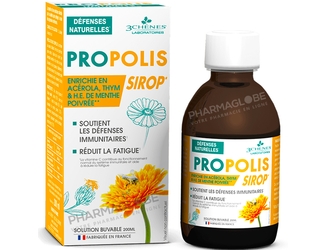 3-CHENES-PROPOLIS-SIROP-200-ML-immunite-fatigue-tonus-pharmaglobe.lu