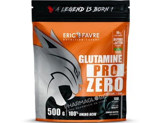 GLUTAMINE-POUDRE-500-GRAMMES-ERIC-FAVRE-recuperation-assimilation-immunité-sportifs-pharmaglobe.lu