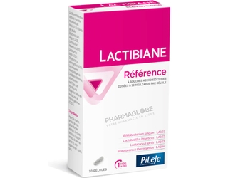 LACTIBIANE-REFERENCE-30-CAPSULES -Pileje-4-souches-microbiotiques-pharmaglobe.lu