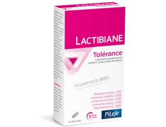 LACTIBIANE-TOLERANCE-2.5-G-30-CAPSULES-Pileje-5-souches-microbiotiques-pharmaglobe.lu