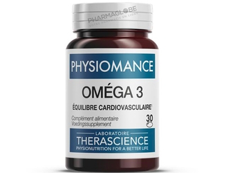 PHYSIOMANCE-OMEGA-3-30-CAPSULES-therascience-equilibre-cardiovasculaire-pharmaglobe.lu