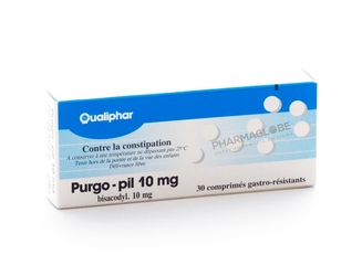 PURGO-PIL-10-MG-30-DRAGEES-qualiphar-contre-la-constipation-laxatif-pharmaglobe.lu
