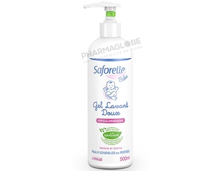 SAFORELLE-BEBE-GEL-LAVANT-500-ML-nourrissons-peaux-sensibles-irritees-iprad-pharmaglobe.lu