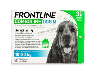 FRONTLINE-COMBO-LINE-DOG-M-SPOT-ON 3-PIPETTES-anti-puces-anti-tiques-anti-poux-broyeurs-chiens-de-10-a-20kg-pharmaglobe.lu