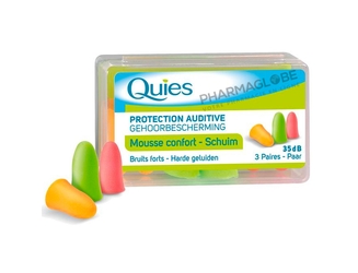 QUIES-MOUSSE-COULEUR-FLUO-3-paires-protection-auditive-mousse-confort-bruits-forts-pharmaglobe.lu