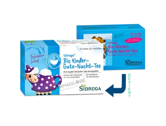 SIDROGA-BIO-KINDER-GUTE-NACHT-TEE-20-SACHETS-filtres-infusion-bio-pour-sommeil-enfant-tisane-bonne-nuit-ancien-pack-pharmaglobe.lu
