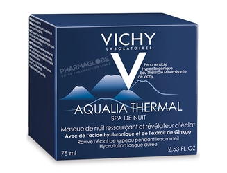 VICHY-AQUALIA-THERMAL-SPA-CREME-NUIT-75-ML-masque-ressourcant-eclat-hydratation-longue-duree-boite-pharmaglobe.lu