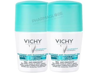 VICHY-DEODORANT-ANTI-TRACE-BILLE-DUO-2-EME-A--50-pour-cent-2-rollers-50-ML-anti-transpirant-anti-traces-blanches-et-jaunes-48-h-peau-sensible-sans-alcool-sans-paraben-pharmaglobe.lu