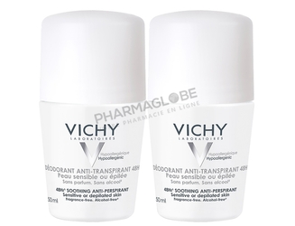 VICHY-DEODORANT-PEAU-SENSIBLE-BILLE-DUO-2-EME-A -50-pour-cent-peau-epilee-pharmaglobe.lu