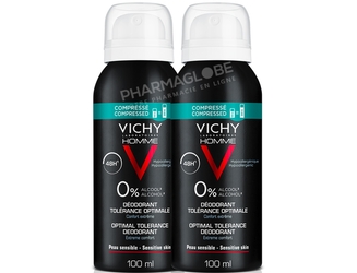 VICHY-HOMME-DEODORANT-48H-TOLERANCE-OPTIMALE-AEROSOL-duo-100ML-sans-alcool-pharmaglobe.lu