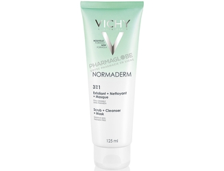 VICHY-NORMADERM-GEL-NETTOYANT-3-EN-1-125-ML-exfoliant-nettoyant-masque-pharmaglobe.lu
