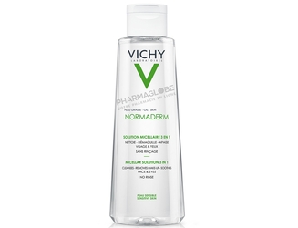 VICHY-NORMADERM-SOLUTION-MICELLAIRE-200-ML-3in1-nettoie-purifie-sans-rincage-peau-sensible-imperfection-pharmaglobe.lu